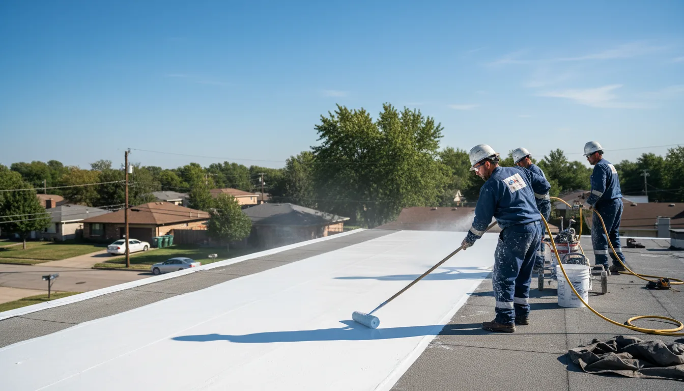 Commercial roof coating in Medusa, NY near me